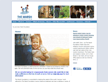 Tablet Screenshot of marshfoundation.org